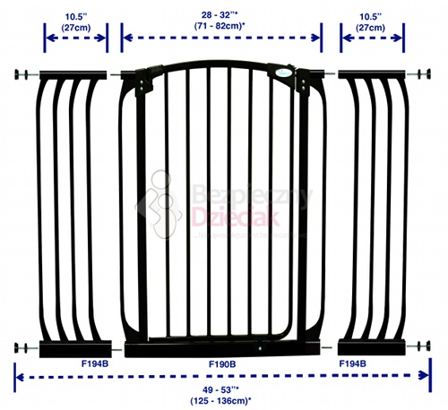 bramka ochronna wysoka na schody dreambaby