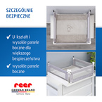 Barierka zabezpieczająca przed upadkiem z przewijaka 80x75cm REER