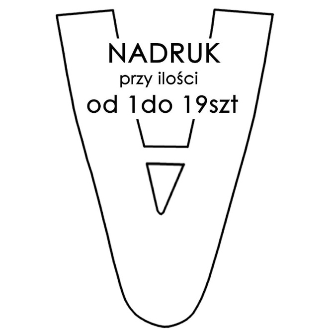 Szelki usługa nadruku 1szt przy zakupie 1-19szt szelek 