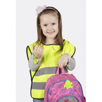 Kamizelka odblaskowa żółta dla dzieci szkolnych 45x50cm