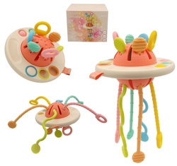 Zabawka sensoryczna linki ośmiornica gryzak SATURN montessori SafeTeddy
