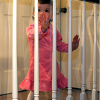 Zabezpieczenie do balustrady, folia PVC, 250x90cm