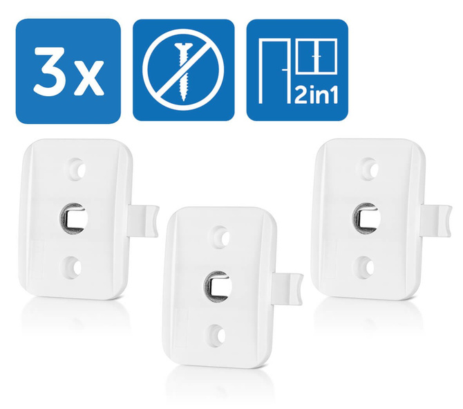 Zabezpieczenie klamki okna drzwi balkonowych 3szt REER