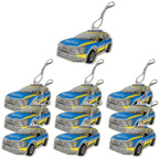 10szt Breloczek brelok zawieszka gadżet odblaskowy odblask policja