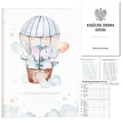 Książeczka Zdrowia Dziecka Książeczka Szczepień A5+okładka balon