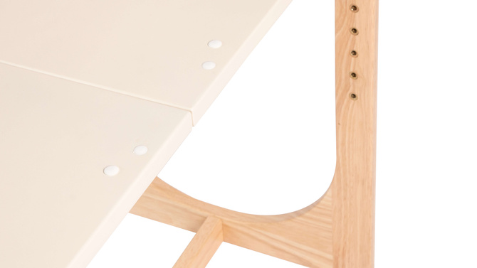 Łóżeczko drewniane dostawne 4w1 dostawka sofa biurko HATO + materac GEUTHER