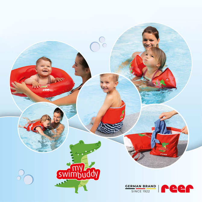 Kamizelka pływacka kapok do nauki pływania dzieci 15-19kg 2-3l MySwimBuddy REER