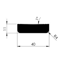 F / P 40x11mm