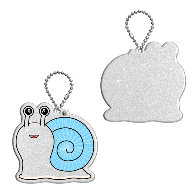 Brelok breloczek gadżet odblaskowy odblask zawieszka ślimak