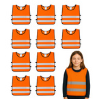 Kamizelka odblaskowa dzieci szkolne 45x50cm 10szt