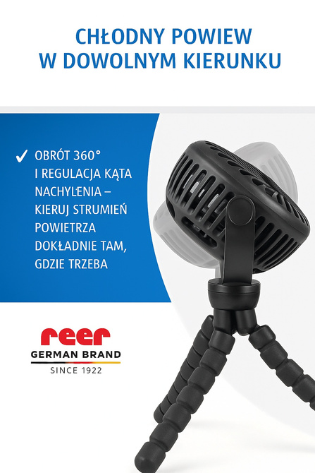 Wentylator przenośny do wózka łóżeczka samochodu bezprzewodowy CoolAir REER