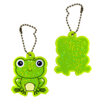 Brelok breloczek gadżet odblaskowy odblask zawieszka żaba żabka