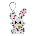 Brelok breloczek gadżet odblaskowy odblask zawieszka królik 25szt