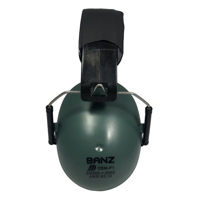 Słuchawki ochronne nauszniki wygłuszające dzieci 3lata+ Dark Green BANZ