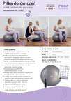 Piłka gimnastyczna 65cm fitness dla kobiet w ciąży anti-burst +pompka REER