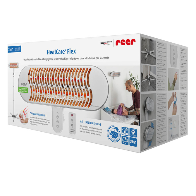 Grzejnik dla niemowląt na stojaku 2w1 timer pilot 350W/700W HeatCare+ REER