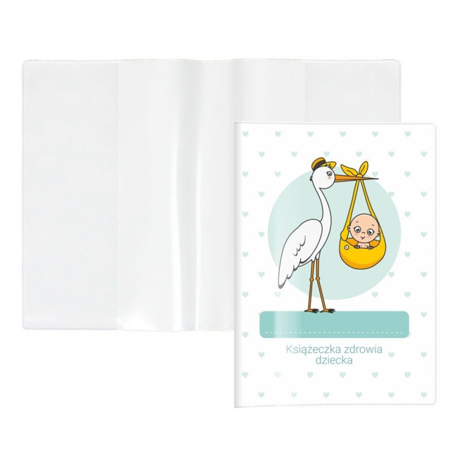 Książeczka Zdrowia Dziecka Książeczka Szczepień A5+okładka bocian