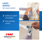 Barierka zabezpieczająca przed upadkiem z przewijaka 80x75cm REER