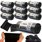 Worki na śmieci odpady zmieszane mocne czarne LDPE ATEST 35l 150szt SIPEKO