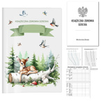 Książeczka Zdrowia Dziecka Książeczka Szczepień A5+okładka las