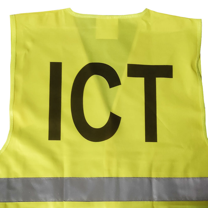 Kamizelka odblaskowa VEST2 BHP z nadrukiem logo 