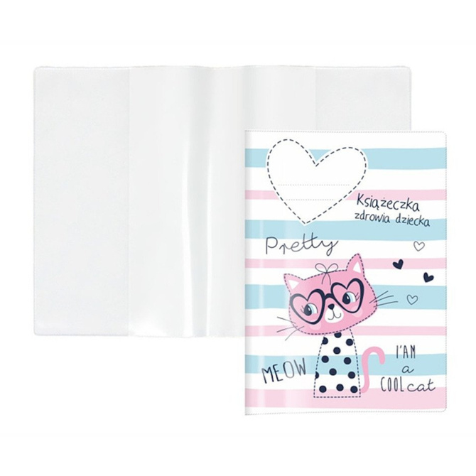 Książeczka Zdrowia Dziecka Książeczka Szczepień A5+okładka kotek
