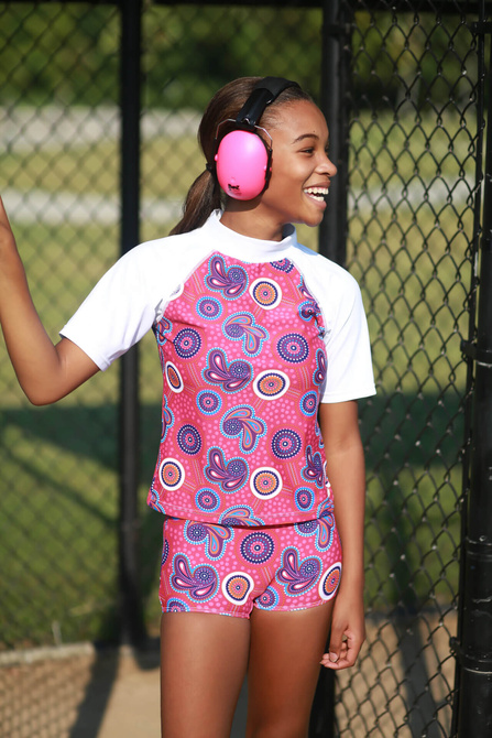 Słuchawki dla dzieci z autyzmem Aspergerem +3lat Petal Pink BANZ