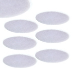 Kółko samoprzylepne pętelka miś do rzepu białe 5cm 6szt