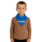 Chusta odblaskowa bandana z pasem odblask dzieci 45x45x66cm niebieska 10szt