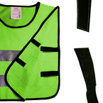 Kamizelka odblaskowa ostrzegawcza zielona dzieci młodzieży 50x55cm 10szt