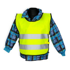 Kamizelka odblaskowa żółta dla dzieci szkolnych 45x50cm