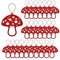 Brelok breloczek gadżet odblaskowy odblask zawieszka grzybek 25szt