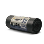 Worki na śmieci odpady zmieszane mocne czarne LDPE ATEST 35l 15szt SIPEKO