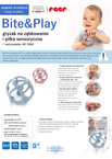 Gryzak ząbkowanie piłka sensoryczna BPA free REER
