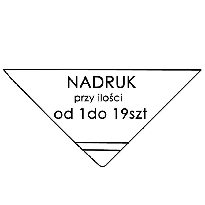 Usługa nadruku 1szt przy zakupie 1-19szt chust