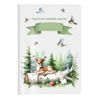 Okładka ochronna etui na książeczkę zdrowia dziecka las PVC