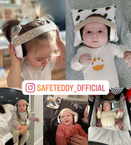 Słuchawki wygłuszające ochronne dzieci niebieski 0miesięcy+ SafeTeddy