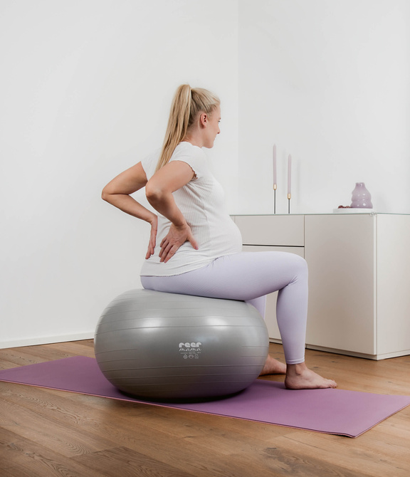Piłka gimnastyczna 65cm fitness dla kobiet w ciąży anti-burst +pompka REER