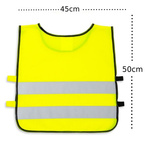 Kamizelka odblaskowa żółta dla dzieci szkolnych 45x50cm