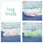 Lampka nocna LED timer dinozaur REER +baterie AAA