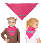 Chusta odblaskowa bandana z pasem odblaskowym dla dzieci 45x45x66cm różowa