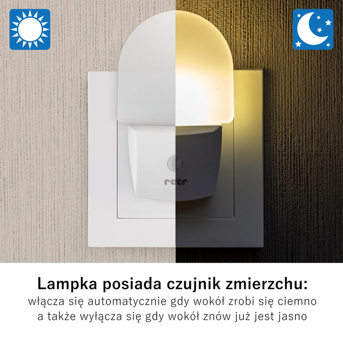 Lampka LED do kontaktu czujnik zmierzchu REER