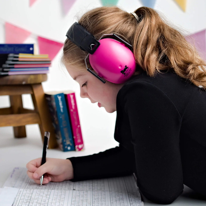 Słuchawki ochronne nauszniki wygłuszające dzieci 3lata+ Azalea BANZ