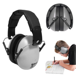 Słuchawki ochronne nauszniki wygłuszające dzieci 3lata+ Grey BANZ