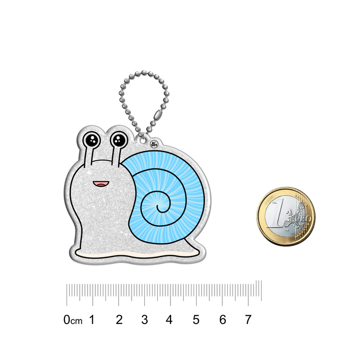 Brelok breloczek gadżet odblaskowy odblask zawieszka ślimak