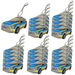 25szt Breloczek brelok zawieszka gadżet odblaskowy odblask policja