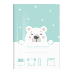 Okładka ochronna etui na książeczkę zdrowia dziecka niedźwiedź miś PVC