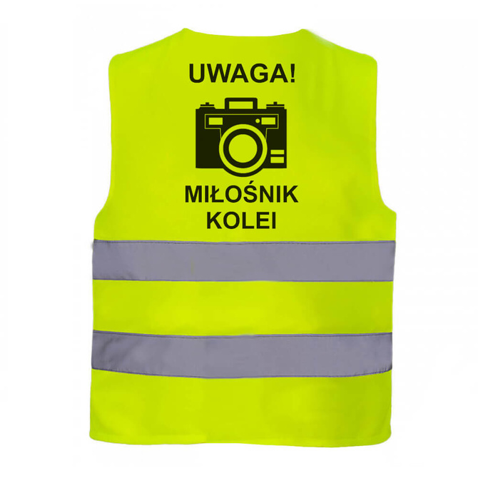 Kamizelka odblaskowa VEST2 BHP z nadrukiem logo 