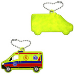 Brelok breloczek gadżet odblaskowy odblask zawieszka ambulans