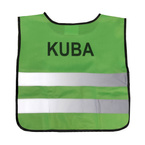 Kamizelka odblaskowa z własnym nadrukiem dla dzieci logo napis 100 sztuk